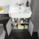 Monaco Graphite Grey Vanity Traditional Basin with Marble Top 1200mm (Excludes Pan & Cistern)