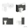 Monaco Graphite Grey Combination Vanity Traditional Basin with Marble Top & Atlanta Toilet 1200mm