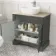 Lucia Graphite Grey Vanity with Oak Effect Top & Curved Counter Top Basin 840mm