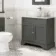 Lucia Graphite Grey Vanity with Marble Top & Round Counter Top Basin 840mm