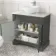 Lucia Graphite Grey Vanity with Marble Top & Round Counter Top Basin 840mm