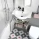 Quartz Stone Grey Combination Vanity Basin and Seattle Toilet 1150mm - Black Accents