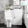 Avon Gloss White Combination Vanity Basin and Aruba Toilet 950mm