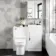 Avon Gloss White Combination Vanity Basin and Miami Toilet 950mm