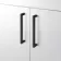Harper Gloss White Combination Vanity Basin and Miami Toilet 1500mm - Black Accents