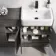 Harper Charcoal Elm Combination Vanity Basin 1500mm - Black Accents (Excludes Pan + Cistern)