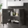 Harper Charcoal Elm Combination Vanity Basin with Marble Top & Miami Toilet 1200mm - Black Accents