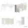 Monaco Chalk White Combination Vanity Basin with Marble Top and Seattle Toilet 1500mm