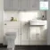Monaco Chalk White Vanity Traditional Basin with Marble Top 1500mm (Excludes Pan & Cistern)