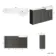 Monaco Graphite Grey Vanity Traditional Basin with Marble Top 1500mm (Excludes Pan & Cistern)