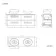Elba Graphite Grey Double Wall Hung Drawer Vanity Marble Top & Oval Basin 1200mm - Black Accents