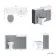 Monaco Dove Grey Vanity Traditional Basin with Marble Top & Hudson Toilet with Wooden Seat 1200mm