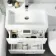Avon Gloss White Combination Basin Drawer and Boston Toilet 1100mm - Left Handed