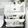 Avon Gloss White Combination Basin Drawer and Boston Toilet 1100mm - Right Handed