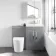 Avon Stone Grey Combination Vanity Basin and Boston Toilet 1100mm