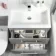 Avon Stone Grey Combination Basin Drawer and Boston Toilet 1100mm - Right Handed