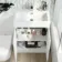 Trent Gloss White Combination Vanity Basin and Boston Toilet 1100mm - Right Handed