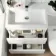 Trent Gloss White Combination Basin Drawer and Boston Toilet 1100mm - Left Handed