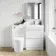 Trent Gloss White Combination Basin Drawer and Boston Toilet 1100mm - Right Handed