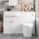 Harper Gloss White Combination Vanity Basin and Boston Toilet 1200mm - Left Handed