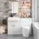 Harper Gloss White Combination Vanity Basin with Marble Top & Boston Toilet 1200mm