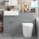 Harper Stone Grey Combination Vanity Basin and Boston Toilet 1200mm