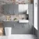 Harper Stone Grey Combination Vanity Basin with Marble Top & Boston Toilet 1500mm
