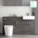 Harper Charcoal Elm Combination Vanity Basin and Boston Toilet 1500mm
