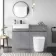 Foster Stone Grey Back To Wall Unit and Boston Toilet