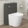 Bermuda Traditional Graphite Grey Slimline Back To Wall Unit and Boston Toilet