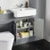 Monaco Dove Grey Combination Vanity Basin and Boston Toilet 1200mm