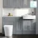 Monaco Dove Grey Combination Vanity Traditional Basin with Marble Top and Boston Toilet 1500mm