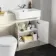 Monaco Chalk White Combination Vanity Basin and Boston Toilet 1200mm
