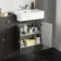 Monaco Graphite Grey Combination Vanity Basin and Boston Toilet 1500mm