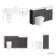 Monaco Graphite Grey Combination Vanity Basin with Marble Top and Boston Toilet 1500mm