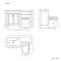 Bermuda Inky Blue Combination Vanity Basin and Seattle Toilet 1100mm