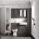 Monaco Graphite Grey Traditional Basin Vanity and Toilet Unit 1200mm (No Toilet) - Brass Accents