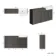 Monaco Graphite Grey Traditional Basin Vanity and Toilet Unit 1500mm (No Toilet) - Brass Accents