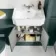 Monaco Midnight Green Traditional Basin Vanity 600mm