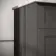 Lucia Graphite Grey Cabinet with Marble Top 840mm (Excludes Counter Top Basin) - Brass Accents