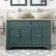 Lucia Midnight Green Double Vanity with Oak Effect Top & Oval Counter Top Basin 1200mm