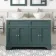 Lucia Midnight Green Double Vanity with Marble Top & Round Counter Top Basin 1200mm