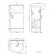 Quartz Gloss White Cloakroom Vanity with Semi Recessed Basin 450mm