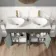 Bermuda Graphite Grey Vanity with Marble Top & Oval Counter Top Basin 1200mm - Brass Knurled Handles