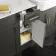 Monaco Graphite Grey Vanity Traditional Basin Marble Top 1500mm (No Toilet) - Knurled Handles