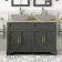 Lucia Graphite Grey Cabinet Oak Effect Top 1200mm (Excludes Counter Top Basins) - Knurled Handles