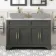 Lucia Graphite Grey Cabinet with Marble Top 1200mm (Excludes Counter Top Basins) - Knurled Handles