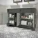 Lucia Graphite Grey Cabinet with Marble Top 1200mm (Excludes Counter Top Basins) - Knurled Handles