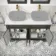 Lucia Graphite Grey Cabinet with Marble Top 1200mm (Excludes Counter Top Basins) - Knurled Handles
