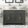 Lucia Graphite Grey Double Vanity with Marble Top & Oval Counter Top Basin 1200mm - Knurled Handles